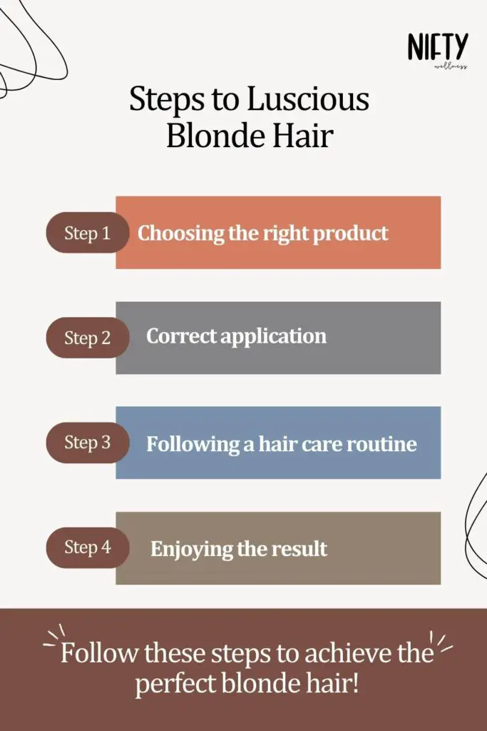 Steps to Luscious Blonde Hair