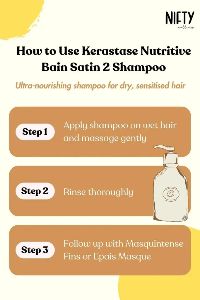How to Use Kerastase Nutritive Bain Satin 2 Shampoo