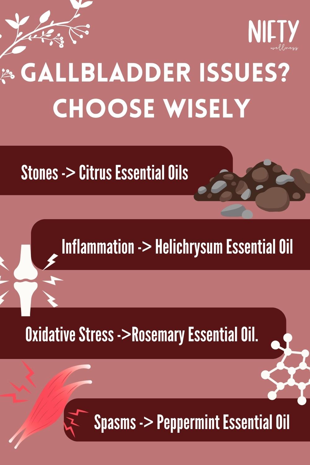 5 Essential Oils For Gallbladder Pain & More Nifty Wellness