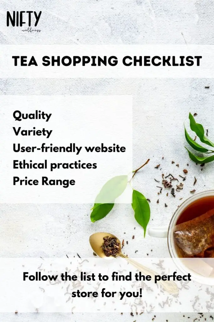 Tea Shopping Checklist