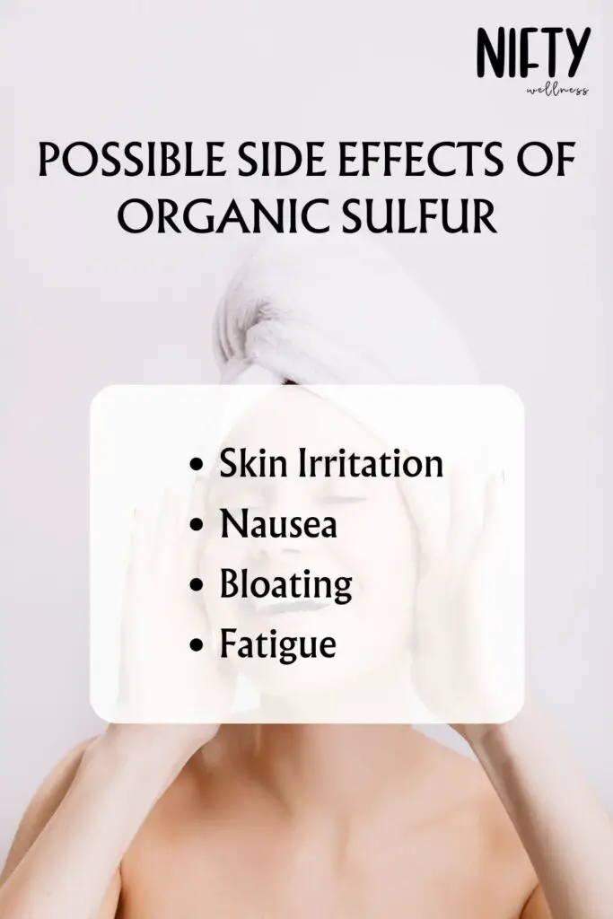 Possible Side Effects Of Organic Sulfur
